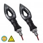 GLOBOSTAR® TURNLIGHT 81752 Φλας Μοτοσυκλέτας LED 1.5W/3W 110lm/220lm 120° DC 12V Αδιάβροχο IP65 Πορτοκαλί - Μ11.1 x Π3 x Υ2.1cm - Πακέτο 2 Τεμαχίων - 1 Χρόνο Εγγύηση