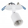 GLOBOSTAR® SARA 00848 Χωνευτό Φωτιστικό Οροφής με Ντουί 1 x E27 AC 220-240V IP20 - Λευκό - Μ8 x Π8 x Υ11cm / Q5.5cm
