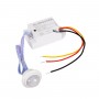 GLOBOSTAR® SENSORE 75700 Χωνευτός Ανιχνευτής PIR / Αισθητήρας Κίνησης 360° AC 220-240V 0.2A 50W Max IP20 - Μ7 x Π3.7 x Υ3.3cm - 2 Χρόνια Εγγύηση
