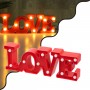 GLOBOSTAR® LOVE BOMBING 76548 Μοντέρνο Επιτραπέζιο Φωτιστικό Πορτατίφ LED 2W 120lm 180° DC 3V με Μπαταρίες 2xAAA IP20 Θερμό Λευκό 2700K - Κόκκινο - Μ30 x Π10.7 x Υ4cm - 2 Χρόνια Εγγύηση