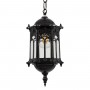 GLOBOSTAR® DARCY 00655 Vintage Κρεμαστό Φωτιστικό Οροφής με Ντουί 1 x E27 AC 220-240V IP20 - Μαύρο - Μ15.5 x Π15.5 x Υ32.5cm