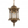 GLOBOSTAR® DARCY 00656 Vintage Κρεμαστό Φωτιστικό Οροφής με Ντουί 1 x E27 AC 220-240V IP20 - Μπρούτζινο - Μ15.5 x Π15.5 x Υ32.5cm