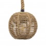 GLOBOSTAR® MANDALA 00730 Boho Κρεμαστό Φωτιστικό Οροφής με Ντουί 1 x E27 AC 220-240V IP20 - Μπεζ - Μ20 x Π20 x Υ20cm