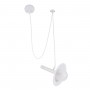 GLOBOSTAR® CELEST 00790 Μοντέρνο Κρεμαστό Φωτιστικό Οροφής με Ντουί 1 x G9 AC 220-240V IP20 - Λευκό - Μ20 x Π20 x Υ26.5cm