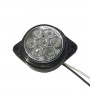 GloboStar® 115411 Πλευρικά Φώτα Όγκου Φορτηγών FLAT BULLET LED 7 SMD DC 24V Αδιάβροχο IP66 Ψυχρό Λευκό 6000K