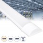 GLOBOSTAR® MEGORA 60159 Γραμμικό Βιομηχανικό Φωτιστικό Tri-Proof LED 40W 3727lm 120° AC 220-240V Αδιάβροχο IP65 Φυσικό Λευκό 4500K - Lumileds SMD Chip - Μ120 x Π7.5 x Υ2.5cm - 2 Χρόνια Εγγύηση