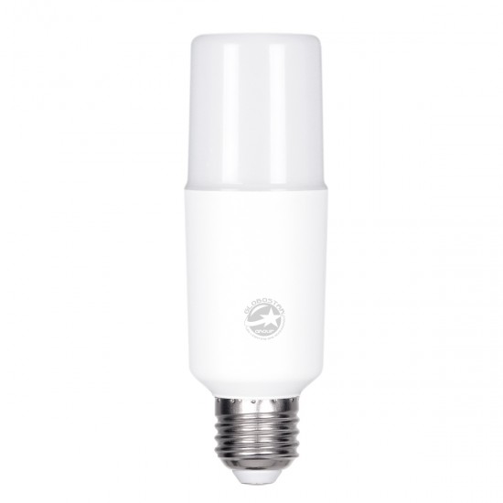 GLOBOSTAR® STICK 60059 Λάμπα E27 LED 14W 1540lm 260° AC 220-240V Αδιάβροχο IP54 Θερμό Λευκό 2700K - Lumileds SMD Chip - Λευκό Γαλακτερό - Μ4.5 x Π4.5 x Υ13.7cm - 3 Χρόνια Εγγύηση