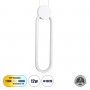 GLOBOSTAR® ILDI 61089 Μοντέρνο Κρεμαστό Φωτιστικό Οροφής LED 12W 1440lm 300° AC 220-240V IP20 Ρυθμιζόμενο Λευκό CCT με On/Off 2700K/4500K/6000K - Lumileds SMD Chip - Λευκό Ματ - Μ10 x Π2.3 x Υ38cm - 3 Χρόνια Εγγύηση
