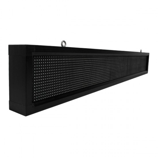 GLOBOSTAR® DISPLAY 90263 Κυλιόμενη Ψηφιακή Επιγραφή P10 Μονής Όψης LED AC 220-240V Αδιάβροχο IP54 Μπλε - WiFi Control μέσω FK APP - Αισθητήρας Θερμοκρασίας & Υγρασίας - Μ168 x Π9 x Υ24cm - 2 Χρόνια Εγγύηση