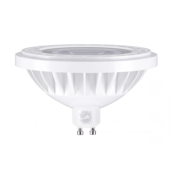GLOBOSTAR® BEAMAR 60126 Σποτ GU10 AR111 LED 15W 1500lm 12° AC 220-240V IP20 Ψυχρό Λευκό 6000K - Μ11 x Π11 x Υ6.6cm - 3 Χρόνια Εγγύηση
