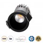 GLOBOSTAR® MICRO-S 60238 Χωνευτό Downlight Σποτ LED 5W 650lm 38° AC 220-240V IP20 Φυσικό Λευκό 4500K - Bridgelux COB Chip & TÜV SÜD Driver - Μαύρο Ματ - Μ4 x Π4 x Υ5.9cm / Q3.5cm - 5 Χρόνια Εγγύηση