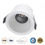 GLOBOSTAR® PLUTO-M 60254 Χωνευτό Downlight Σποτ με Honeycomb Anti Glare Reflector LED 10W 1300lm 38° AC 220-240V IP20 Φυσικό Λευκό 4500K - Bridgelux COB Chip & TÜV SÜD Driver - Λευκό Ματ - Μ8.4 x Π8.4 x Υ5.9cm / Q7.5cm - 5 Χρόνια Εγγύηση