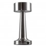 GloboStar® BELLA 76504 Επαναφορτιζόμενο Επιτραπέζιο Φωτιστικό Πορτατίφ LED 1.5W 105lm 120° DC 5V IP44 Θερμό Λευκό 2700K Dimmable Ασημί Αλουμίνιο - Μ9 x Π9 x Υ21cm - 2 Xρόνια Εγγύηση