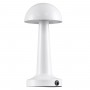 GloboStar® COCO 76508 Επαναφορτιζόμενο Επιτραπέζιο Φωτιστικό Πορτατίφ LED 1.5W 105lm 120° DC 5V IP44 Θερμό Λευκό 2700K Dimmable Λευκό Αλουμίνιο - Μ10 x Π10 x Υ22cm - 2 Xρόνια Εγγύηση