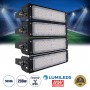 GLOBOSTAR® GOLIATH 90100-4 Προβολέας για Γήπεδα Tennis & Ποδοσφαίρου 5x5 LED 200W 30000lm 75°x135° SDCM<5 Fish Eye Lens AC 220-240V Αδιάβροχο IP65 IK08 Φυσικό Λευκό 5000K - Lumileds SMD Chip & Mean Well Driver - Μαύρο Ματ - Μ32 x Π12 x Υ36cm - 5 Χρόνια Εγγύηση