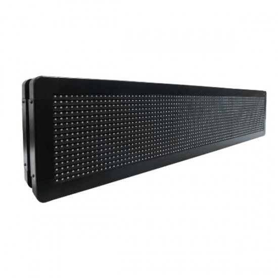 GLOBOSTAR® DISPLAY 90301 Κυλιόμενη Ψηφιακή Επιγραφή P10 Διπλής Όψης LED AC 220-240V Αδιάβροχο IP65 Κόκκινο - WiFi Control μέσω FK APP - Αισθητήρας Θερμοκρασίας & Υγρασίας - Μ104 x Π12 x Υ20cm - 2 Χρόνια Εγγύηση