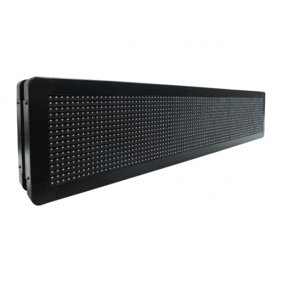 GLOBOSTAR® DISPLAY 90304 Κυλιόμενη Ψηφιακή Επιγραφή P10 Διπλής Όψης LED AC 220-240V Αδιάβροχο IP65 Πορτοκαλί - WiFi Control μέσω FK APP - Αισθητήρας Θερμοκρασίας & Υγρασίας - Μ104 x Π12 x Υ20cm - 2 Χρόνια Εγγύηση