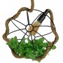 GLOBOSTAR® BRADLEY 10001328 Vintage Κρεμαστό Φωτιστικό Οροφής με Ντουί 1 x E27 AC 220-240V IP20 - Πολύχρωμο - Μ33 x Π33 x Υ33cm