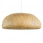 GLOBOSTAR® SAN TROPEZ 00674 Boho Κρεμαστό Φωτιστικό Οροφής με Ντουί 1 x E27 AC 220-240V IP20 - Μπεζ - Μ80 x Π80 x Y28cm