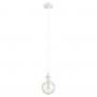 GLOBOSTAR® HANNA 36217 Μοντέρνο Κρεμαστό Φωτιστικό Οροφής με Ντουί 1 x E27 AC 220-240V IP20 - Λευκό - Μ4 x Π4 x Υ110cm