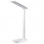 GLOBOSTAR® ONO 76531 Μοντέρνο Επιτραπέζιο Φωτιστικό Γραφείου με Ασύρματη Φόρτιση 10W 2A LED 5W 500lm 180° DC 5V με USB IP20 Ρυθμιζόμενο Λευκό CCT με Αφή 2700K/4500K/6000K Dimmable - Sanan SMD Chip - Λευκό - Μ25 x Π10.5 x Υ35.5cm - 2 Χρόνια Εγγύηση