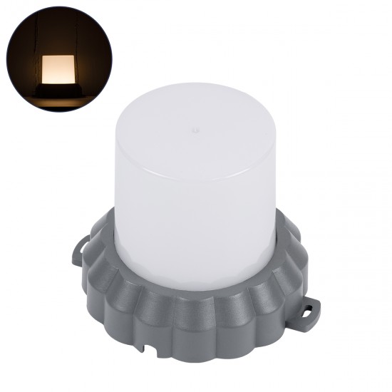 GLOBOSTAR® WALLLIGHT-MONA 90629 Μοντέρνο Φωτιστικό Τοίχου - Απλίκα LED 12W 1320lm 360° DC 24V Αδιάβροχο IP65 Θερμό Λευκό 2700K - CREE COB Chip & TÜV SÜD Driver - Γκρι Ανθρακί Ματ - Μ13 x Π13 x Υ12.5cm - 3 Χρόνια Εγγύηση