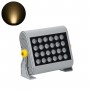 GLOBOSTAR® FLOODHENA 90638 Προβολέας Σποτ Wall Washer LED 24W 2160lm 30° AC 220-240V Αδιάβροχο IP65 Θερμό Λευκό 2700K - Bridgelux SMD Chip - Γκρι Ανθρακί - Μ22.5 x Π6 x Υ16.5cm - 3 Χρόνια Εγγύηση