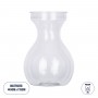 GloboStar® GRACE 35606 Διακοσμητικό Βάζο Πλαστικό Διάφανο Φ9 x Υ13cm