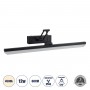 GLOBOSTAR® MARA 60446 Μοντέρνο Φωτιστικό Τοίχου - Απλίκα Καθρέπτη Μπάνιου LED 12W 1400lm 120° AC 220-240V IP20 Φυσικό Λευκό 4500K - Lumileds SMD Chip & TÜV SÜD Driver - Μαύρο Ματ - Μ60 x Π15 x Υ13cm - 3 Χρόνια Εγγύηση
