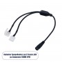 GLOBOSTAR® STRIPCON 70742 Ταχυσύνδεσμος για Μονόχρωμη Ταινία LED 2 x 10mm σε DC Jack 5.5x2.1mm Θηλυκό Σύνδεσμο IP20 - Λευκό - Μ32 x Π2 x Υ1cm
