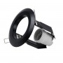 GLOBOSTAR® ACIDA 77845 Χωνευτή Βάση για Σποτ R63 με Ντουί E27 IP20 - Μαύρο Ματ - Μ11 x Π11 x Υ11cm / Q9cm