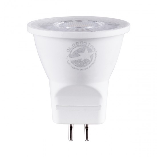 GLOBOSTAR® TINO 60108 Σποτ GU5.3 MR11 LED 3W 330lm 38° DC 12-24V IP20 Ψυχρό Λευκό 6000K - Bridgelux SMD Chip - Μ3.5 x Π3.5 x Υ3.5cm - 3 Χρόνια Εγγύηση