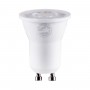GLOBOSTAR® TINO 60113 Σποτ GU10 MR11 LED 3W 300lm 38° AC 220-240V IP20 Θερμό Λευκό 2700K - Bridgelux SMD Chip - Μ3.5 x Π3.5 x Υ4cm - 3 Χρόνια Εγγύηση