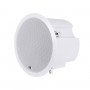 GLOBOSTAR® FDB C800T 98013 Χωνευτό Παθητικό Ηχείο Εγκαταστάσεων με Μετασχηματιστή 100V & 8Ω - 50W RMS (100W Peak) - 1 x 8" Inches LF & 1 x 1" Inches HF - IP20 - Λευκό - Μ28 x Π28 x Υ19.1cm / Q24.5 x 17.7cm - 2 Χρόνια Εγγύηση