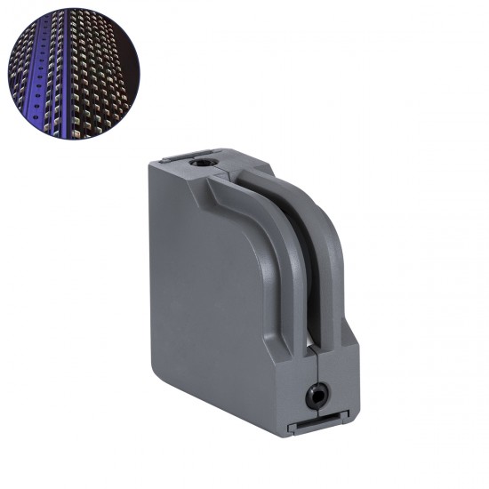 GLOBOSTAR® WINDOWCORNA 90114 Γωνιακό Φωτιστικό Ανάδειξης Παραθύρων LED 6W 540lm 3°x172° DC 24V Αδιάβροχο IP65 Θερμό Λευκό 2700K Dimmable - CREE XPE Chip - Γκρι Ανθρακί - Μ12 x Π4 x Υ12cm - 3 Χρόνια Εγγύηση
