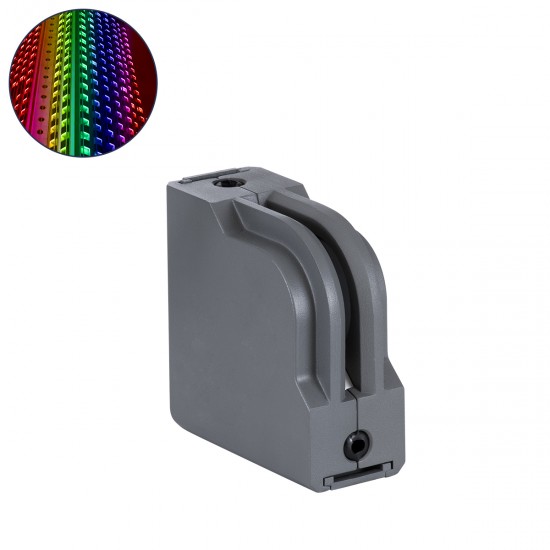 GLOBOSTAR® WINDOWCORNA 90116 Γωνιακό Φωτιστικό Ανάδειξης Παραθύρων LED 6W 480lm 3°x172° DC 24V Αδιάβροχο IP65 Πολύχρωμο RGB Dimmable DMX512 - CREE XPE Chip - Γκρι Ανθρακί - Μ12 x Π4.5 x Υ12cm - 3 Χρόνια Εγγύηση