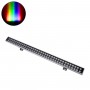 GLOBOSTAR® WASHERGAIA 90216 Μπάρα Φωτισμού Wall Washer LED 144W 12240lm 10° DC 24V Αδιάβροχο IP67 Πολύχρωμο RGBW Dimmable DMX512 - Bridgelux SMD Chip - Γκρι Ανθρακί - Μ100 x Π7.3 x Υ4.3cm - 3 Χρόνια Εγγύηση