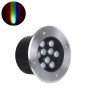 GLOBOSTAR® UNDERGROUNDTINA 90669 Χωνευτό Αρχιτεκτονικο Φωτιστικό Σποτ Δαπέδου LED 12W 1020lm 30° DC 24V Αδιάβροχο IP65 RGBW DMX512 Dimmable - Bridgelux SMD Chip - Ανοξείδωτο Ατσάλι SS304 - Μ16 x Π16 x Υ9cm / Q14cm - 3 Χρόνια Εγγύηση