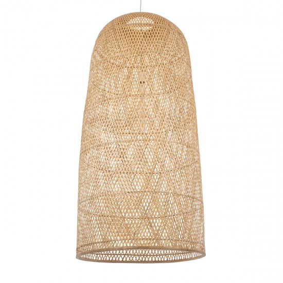 GLOBOSTAR® CALERO 00670 Boho Κρεμαστό Φωτιστικό Οροφής με Ντουί 1 x E27 AC 220-240V IP20 - Μπεζ - Μ60 x Π60 x Y120cm