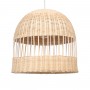 GLOBOSTAR® LUCIA 01725 Boho Κρεμαστό Φωτιστικό Οροφής με Ντουί 1 x E27 AC 220-240V IP20 - Μπεζ - Μ40 x Π40 x Y34cm