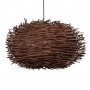 GLOBOSTAR® MINORCA 01734 Boho Κρεμαστό Φωτιστικό Οροφής με Ντουί 1 x E27 AC 220-240V IP20 - Καφέ - Μ60 x Π60 x Y35cm