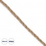 GLOBOSTAR® DECOR-ROPE 35050 Τριχιά Πλεκτό Σχοινί IP20 - Μπεζ - Μ20000 x Π0.5 x Υ0.5cm