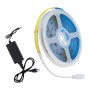 GLOBOSTAR® COBWAVE 70416 Σετ Ταινίας με Τροφοδοτικό LED 48W 4800lm 120° AC 220-240V IP20 1540 x COB Chip Φυσικό Λευκό 4500K - Sanan COB Chip - Μ500 x Π1 x Υ0.2cm - Ρολό 5 Μέτρων - 2 Χρόνια Εγγύηση