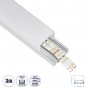 GloboStar® SURFACEPENDANT-PROFILE 70864-3M Προφίλ Αλουμινίου - Βάση & Ψύκτρα Ταινίας LED με Λευκό Γαλακτερό Κάλυμμα - Επιφανειακή & Κρεμαστή Χρήση - Πατητό Κάλυμμα - Ασημί - 3 Μέτρα - Μ300 x Π4.5 x Υ4.2cm