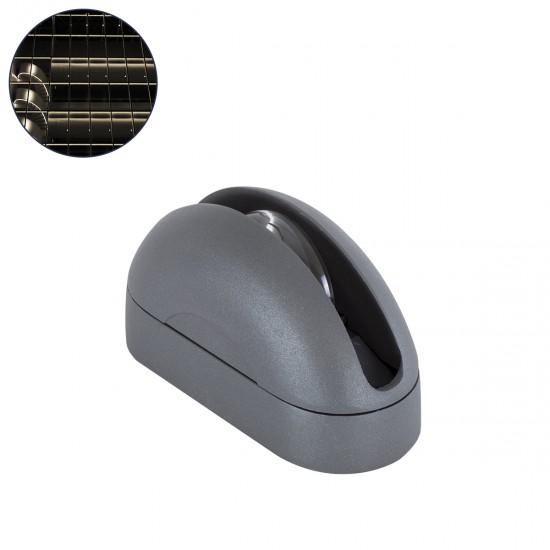 GLOBOSTAR® WINDOWCURBA 90109 Φωτιστικό Ανάδειξης Παραθύρων LED 6W 570lm 3°x262° DC 24V Αδιάβροχο IP65 Φυσικό Λευκό 4500K Dimmable - CREE XPE Chip - Γκρι Ανθρακί - Μ12 x Π5.3 x Υ6.5cm - 3 Χρόνια Εγγύηση