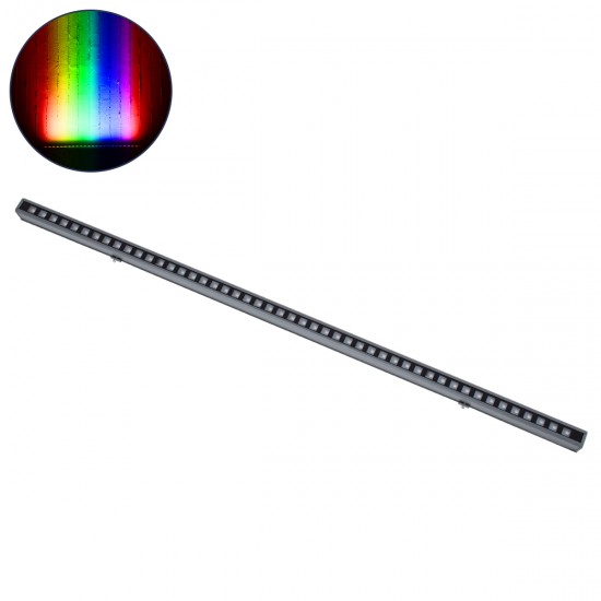 GLOBOSTAR® DIGIBAR 90212 Ψηφιακή Pixel Addressable Facade Μπάρα LED 12W 600lm 45° DC 24V Αδιάβροχο IP65 8 x Pixel Πολύχρωμο RGB Dimmable DMX512 SPI/TTL Protocol IC UCS512C4 - Bridgelux SMD Chip - Γκρι Ανθρακί - Μ100 x Π3.5 x Υ3.2cm - 3 Χρόνια Εγγύηση