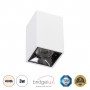 GLOBOSTAR® LUMINAR 60322 Downlight Σποτ LED 3W 420lm 36° AC 220-240V IP20 Φυσικό Λευκό 4500K - Osram SMD Chip & TÜV SÜD Driver - Λευκό Ματ - Μ4.2 x Π4.2 x Υ6.6cm - 5 Χρόνια Εγγύηση