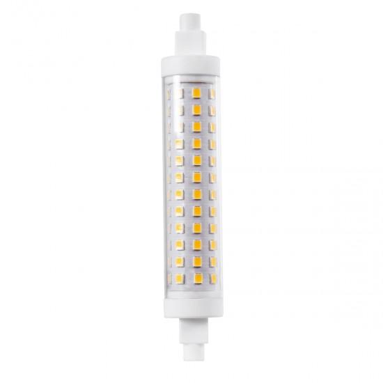GLOBOSTAR® TUBINI 60398 Λάμπα R7S 118mm LED 12W 1356lm 360° AC 220-240V IP20 Θερμό Λευκό 2700K - Lumileds SMD Chip - Μ11.8 x Π2.2 x Υ2.2cm - 3 Χρόνια Εγγύηση