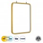 GLOBOSTAR® NEROBA 61305 Μοντέρνο Κρεμαστό Φωτιστικό Οροφής LED 18W 1980lm 360° AC 220-240V IP20 Ρυθμιζόμενο Λευκό CCT με On/Off 2700K/4500K/6000K - Lumileds SMD Chip - Χρυσό Βούρτσας - Μ29 x Π2 x Υ36cm - 3 Χρόνια Εγγύηση
