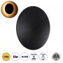GLOBOSTAR® HELIO-R 60660 Μοντέρνο Φωτιστικό Τοίχου - Απλίκα LED 10W 1000lm 120° AC 220-240V Αδιάβροχο IP65 Θερμό Λευκό 2700K - Lumileds SMD Chip & TÜV SÜD Driver - Μαύρο Ματ - Μ21 x Π21 x Υ5cm - 5 Χρόνια Εγγύηση
